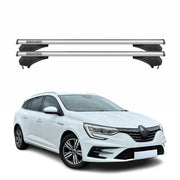 Menabo Dachträger für Renault Megane IV Grandtour 2016-2022 Aluminium Silber 2x