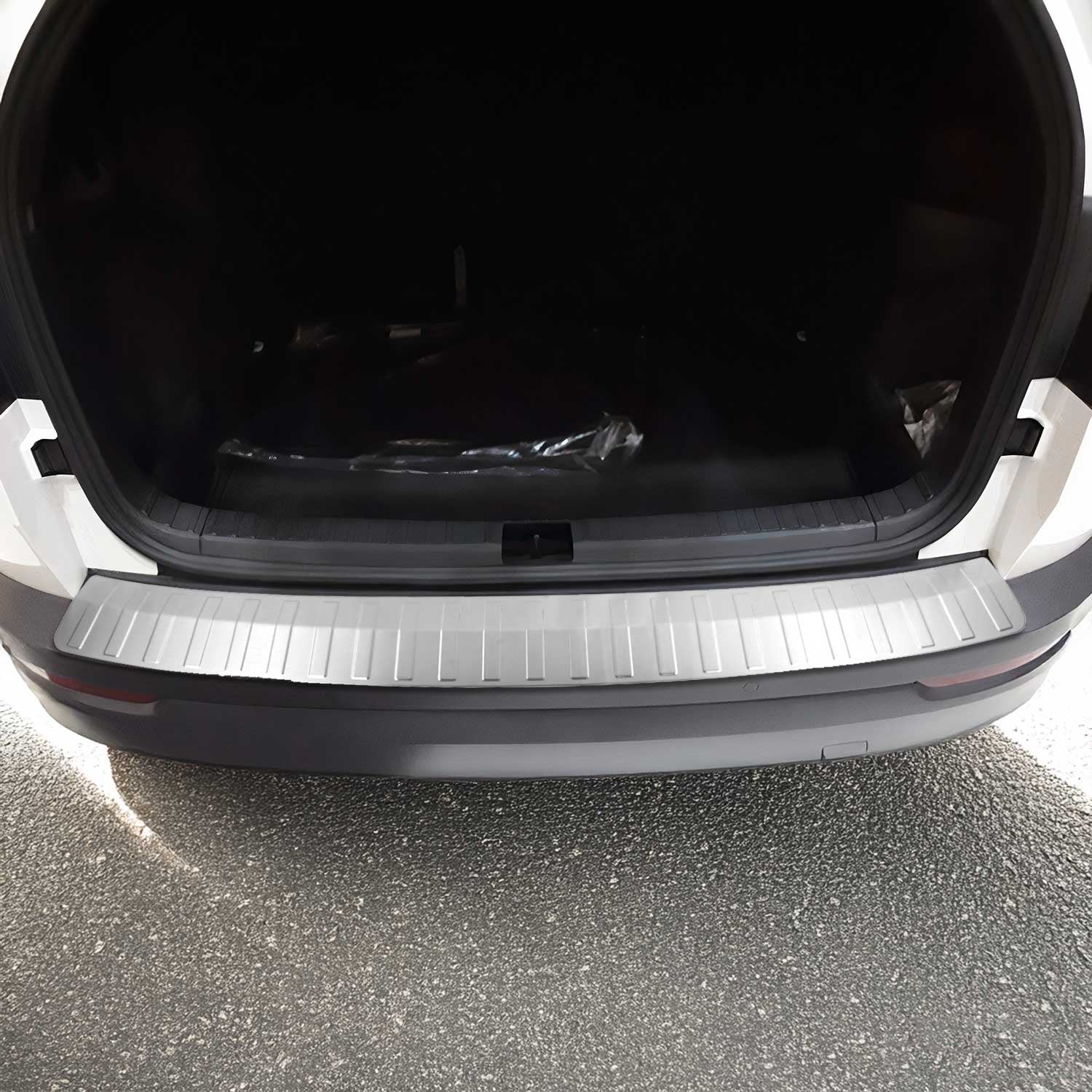 Ladekantenschutz Stoßstangenschutz für Skoda Karoq 2017-2021 Edelstahl Gebürstet