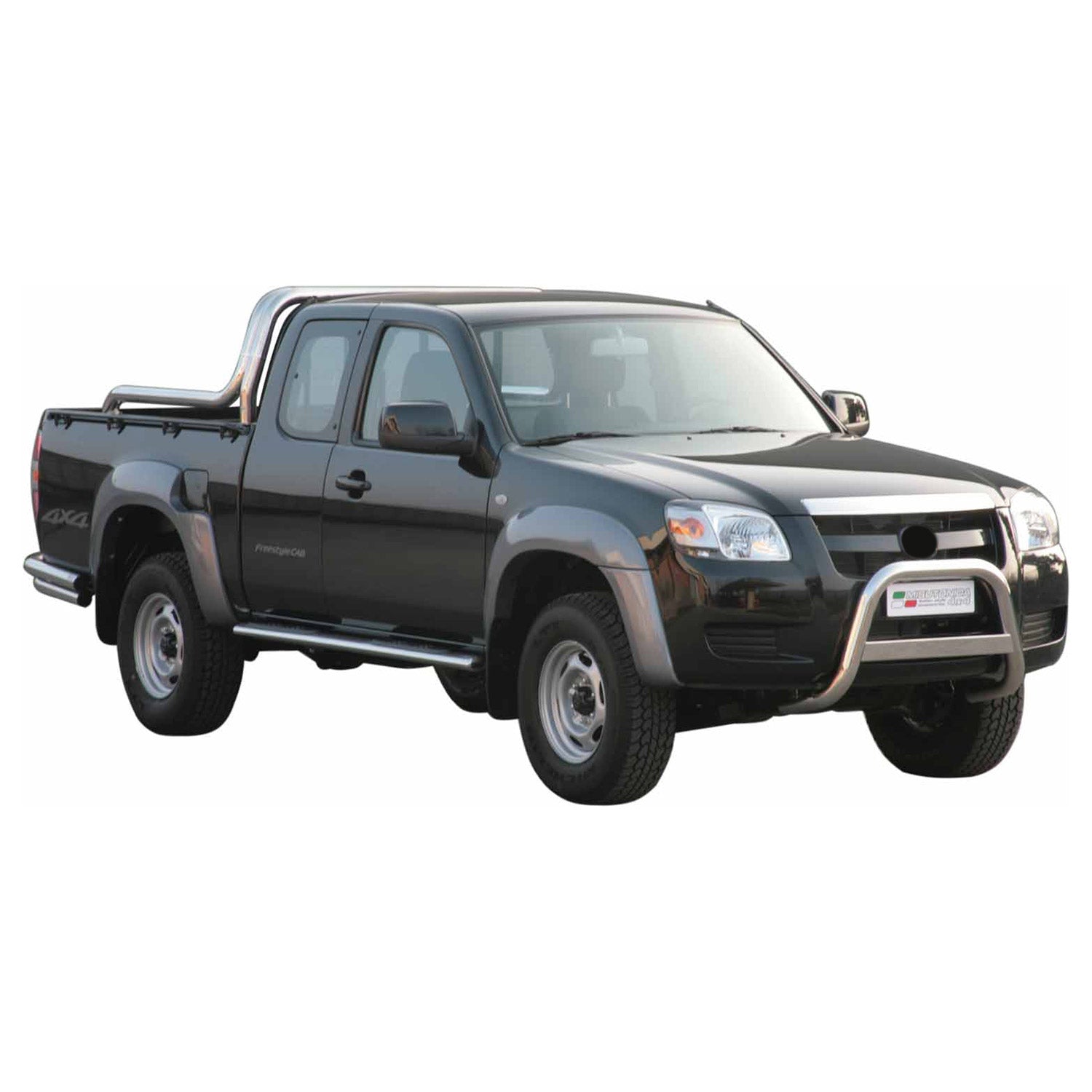 Frontbügel Frontschutzbügel für Mazda BT-50 2006-2012 ø63mm Stahl Silber Schutz