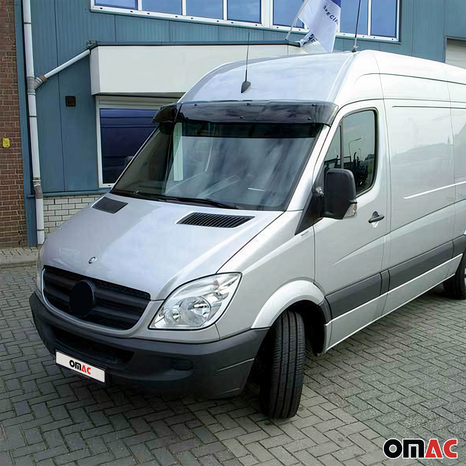 Windabweiser Sonnenblende Motorhaube Deflektor Set für Mercedes Sprinter 2009-16