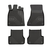 Fußmatten Gummimatten No.77 für Audi A6 C7 2010-2018 TPE Gummi Schwarz 4 tlg
