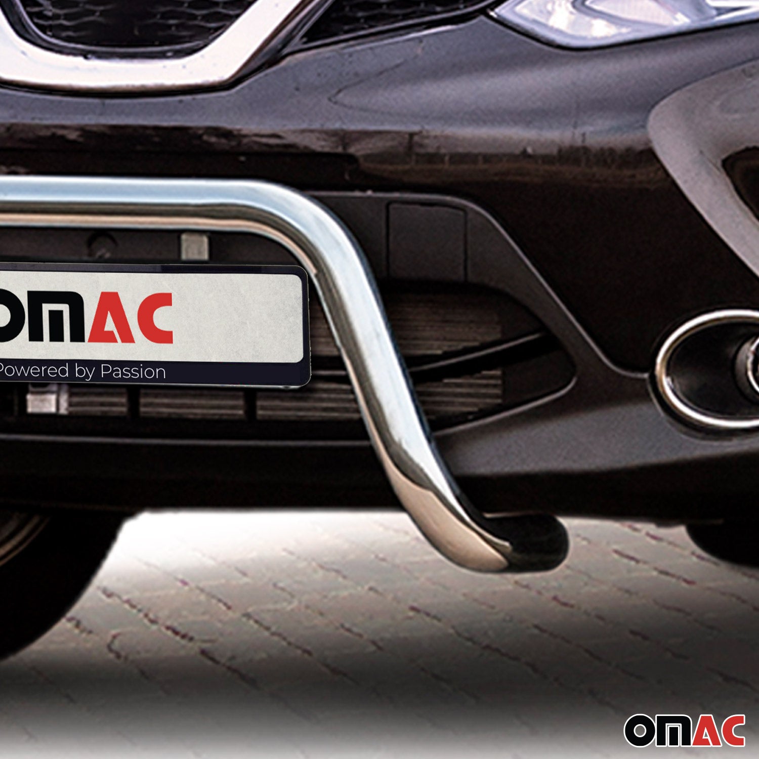 Frontbügel Frontschutzbügel für Nissan Qashqai 2013-2017 mit ABE Silber