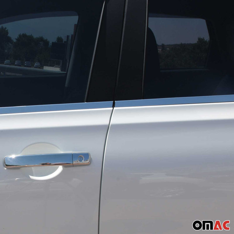 Fensterleisten Zierleisten für Nissan Qashqai J10 2006-2014 Edelstahl Chrom 4tlg