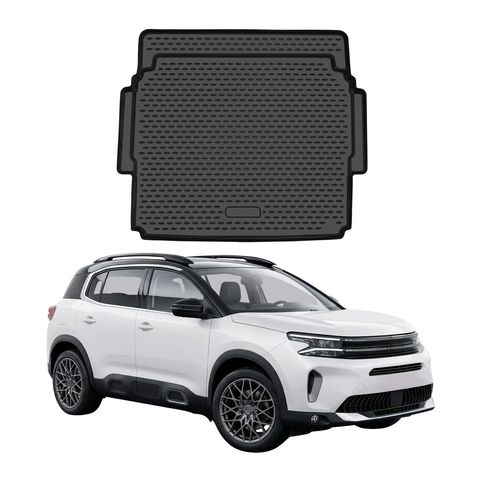 Kofferraummatte Laderaumwanne für Citroen C5 Aircross 2022-2025 Facelift TPE