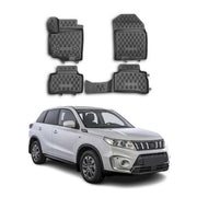 OMAC Gummimatten Fußmatten für Suzuki Vitara 2015-2024 TPE Automatten Schwarz 4x