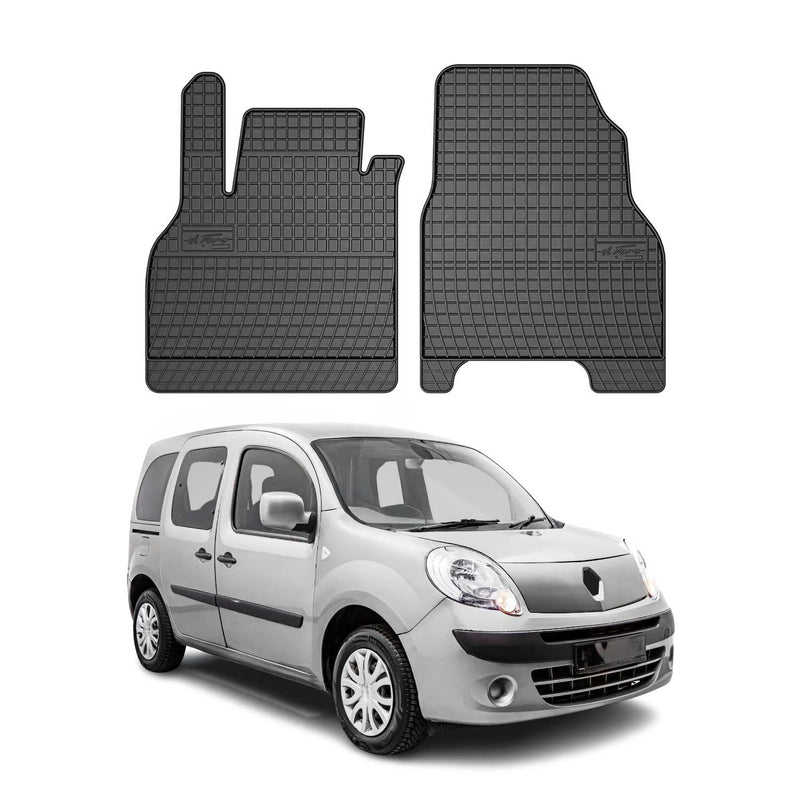 OMAC Gummi Fußmatten für Renault Kangoo 2008-2021 Automatten TPE Schwarz 2x