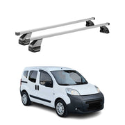 Menabo Dachträger Grundtäger für Peugeot Bipper 2007-2017 75kg Stahl Silber 2x