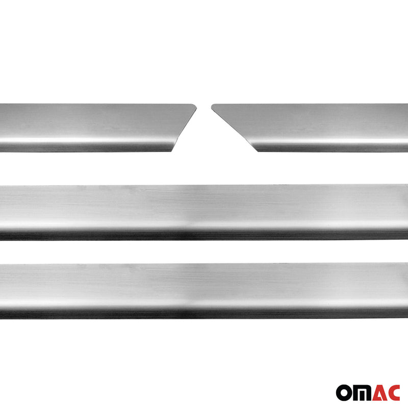 Door sill trims for Nissan X-Trail 2001-2007 stainless steel silver 2x