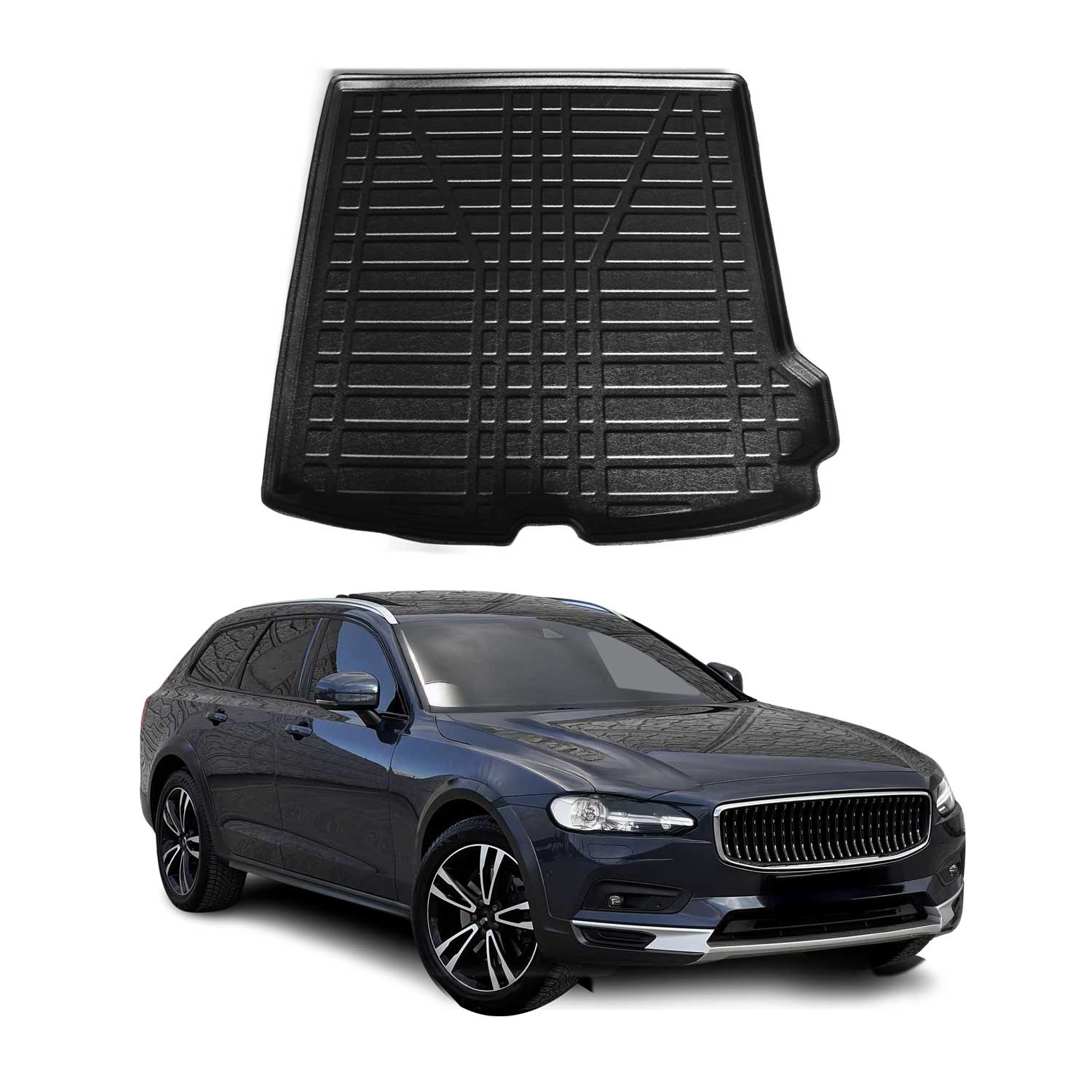 Kofferraumwanne Laderaumwanne für Volvo V90 Cross Country 2016-2025 Gummi TPE