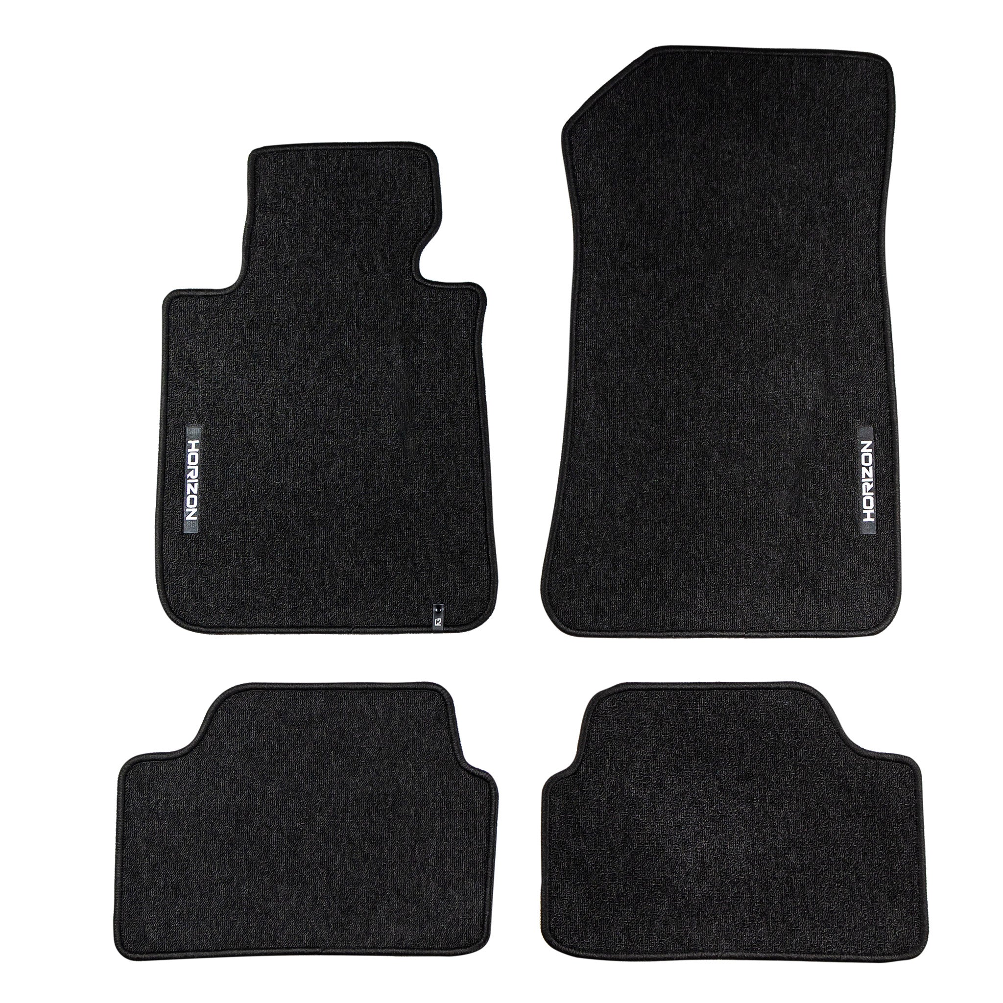 Velours Fußmatten für BMW 1er E87 2004-2011 Autoteppich Automatten Schwarz 4 tlg