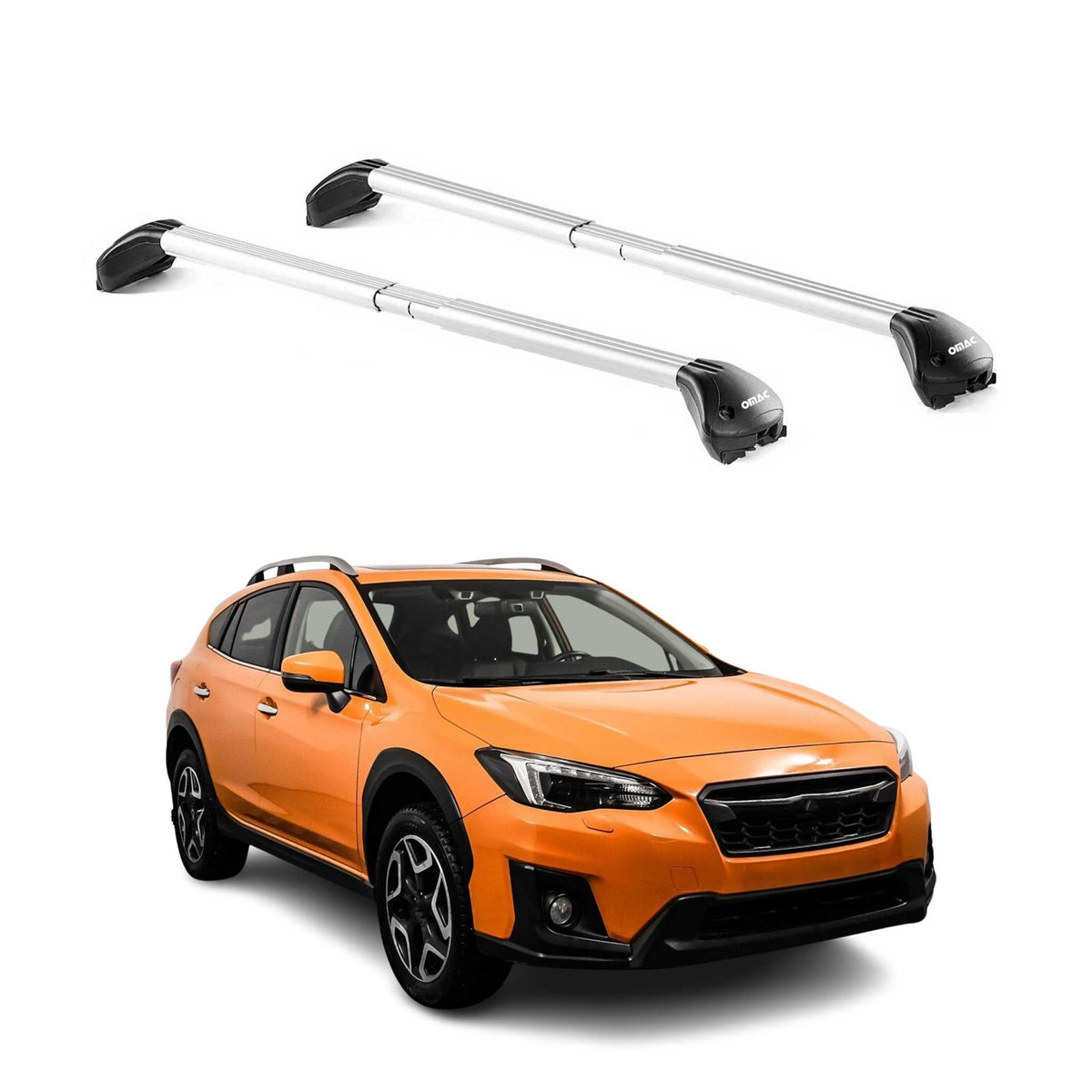 Dachträger Grundtäger für Subaru XV 2012-2023 5 tür 100kg Alu Silber 2 tlg ABE