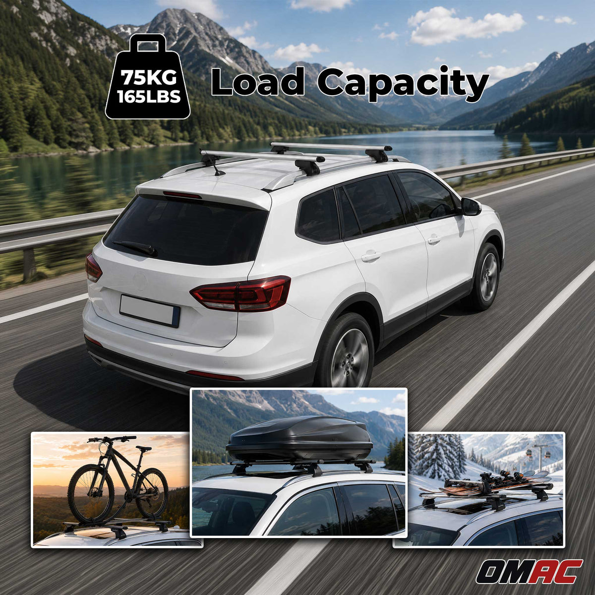 Dachträger für Mitsubishi Pajero V60 2000-2006 Aluminium Grau Dachgepäckträger
