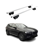 Dachträger Grundtäger für Volvo XC60 mk2 2018-2026 75kg Metall Silber 2 tlg
