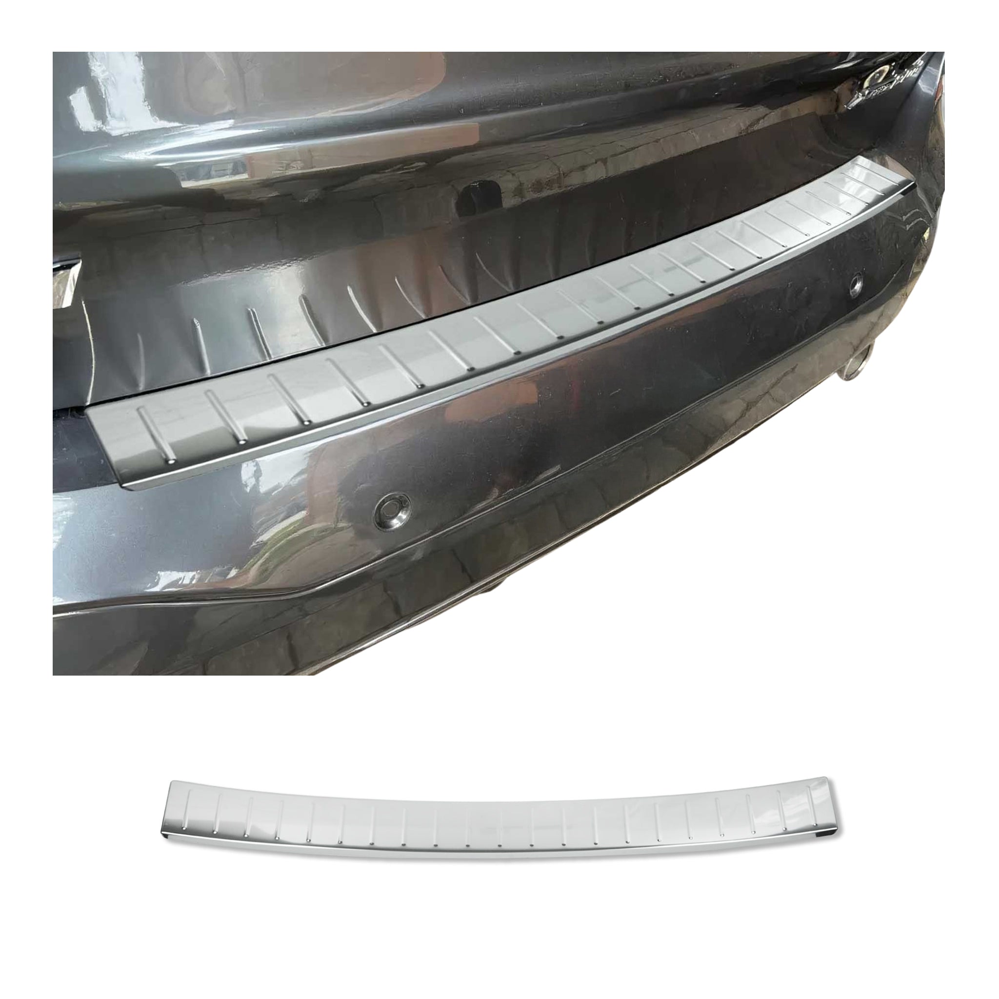 Ladekantenschutz Stoßstangenschutz für BMW X1 F48 2015-2022 Edelstahl Silber