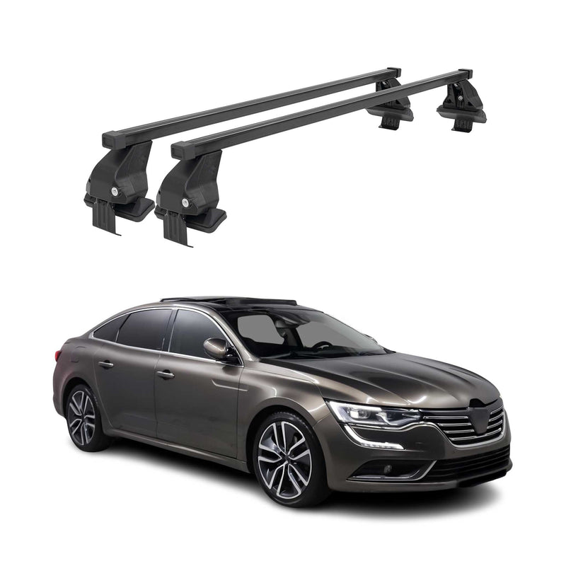 Menabo Dachträger Grundtäger für Renault Talisman 2015-2025 50kg Stahl Schwarz