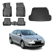 OMAC Fußmatten & Kofferraumwanne Set für Renault Fluence 2010-2021