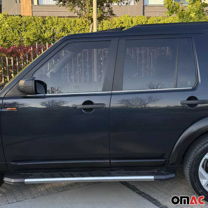 Fensterleisten Zierleisten für Land Rover Discovery 2004-2009 Edelstahl Chrom 4x