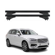 Menabo Dachträger für Volvo XC90 II 2019-2026 Facelift Aluminium Schwarz 2 tlg