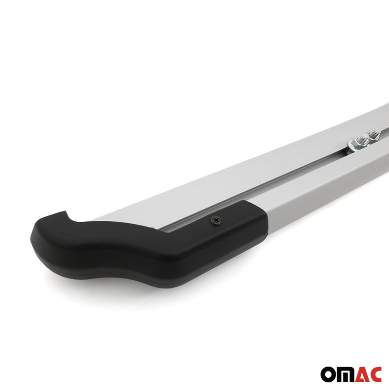 Heckstoßstange Heckschutz für Opel Combo 2012-2018 Aluminium Silber