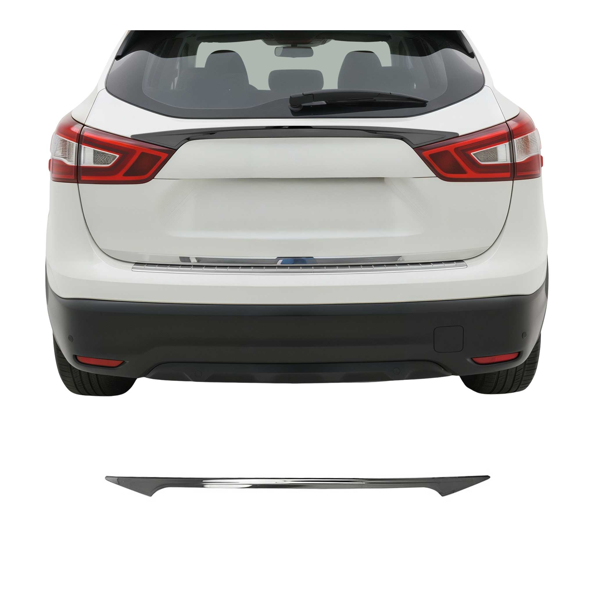 Heckklappe Kofferraumöffner für Nissan Qashqai J11 2014-2021 Edelstahl Dunkel