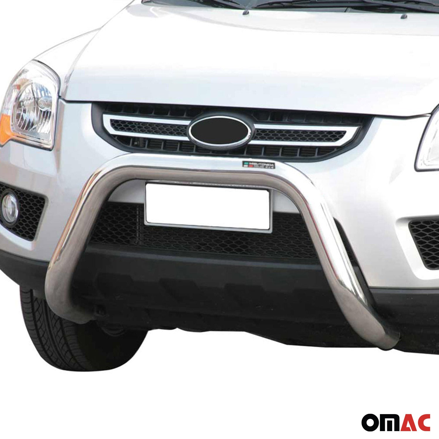 Frontbügel Frontschutzbügel für Kia Sportage 2008-2010 ø76mm Stahl Silber Schutz