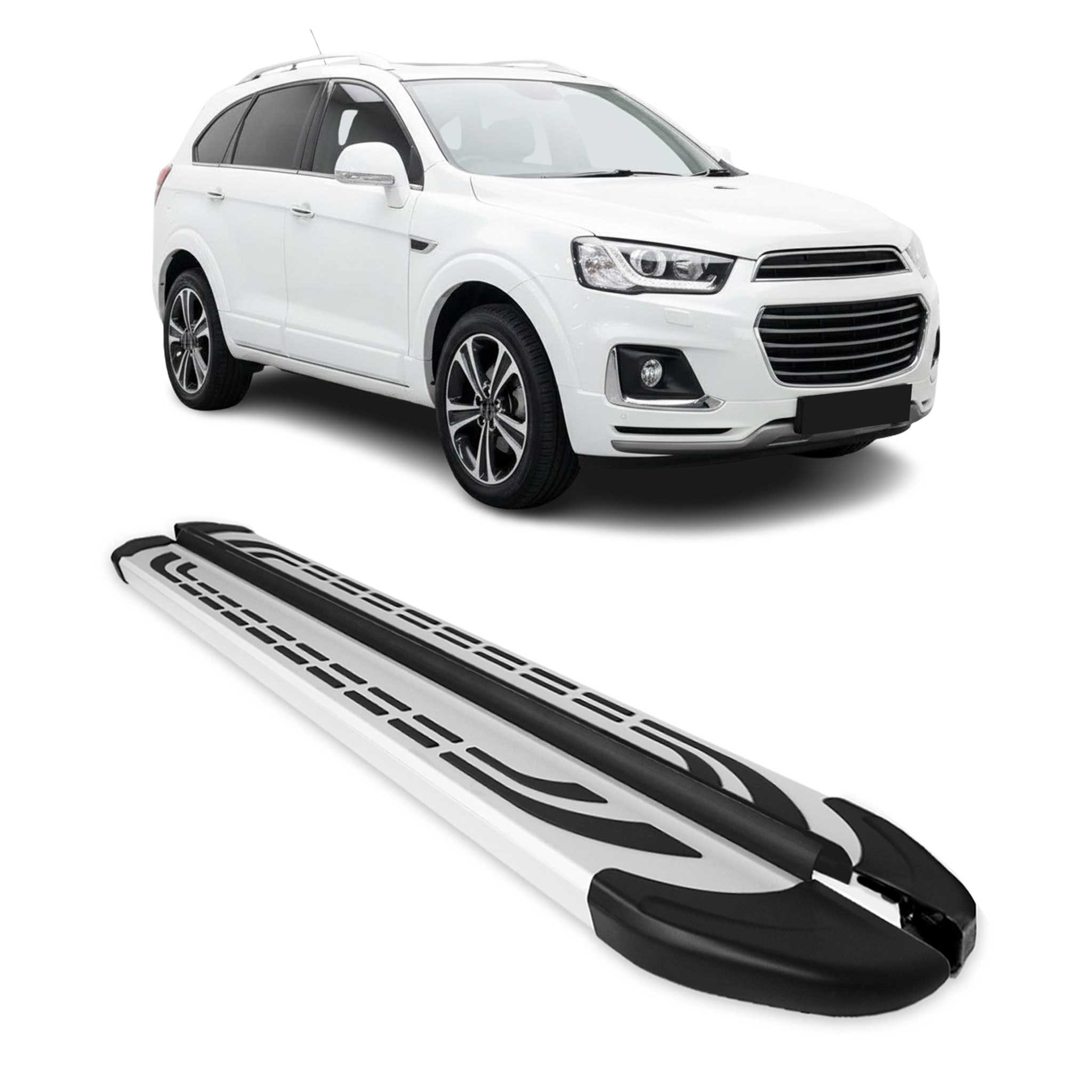 Trittbretter Seitenschweller Seitenbretter für Chevrolet Captiva 2016-2020 Alu