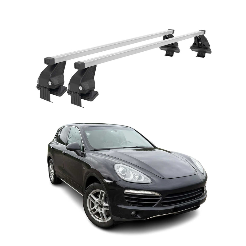 Menabo Dachträger Grundtäger für Porsche Cayenne 2010-2018 50kg Stahl Silber 2x