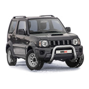 Frontbügel Frontschutzbügel für Suzuki Jimny 2012-2018 mit ABE Stahl Silber