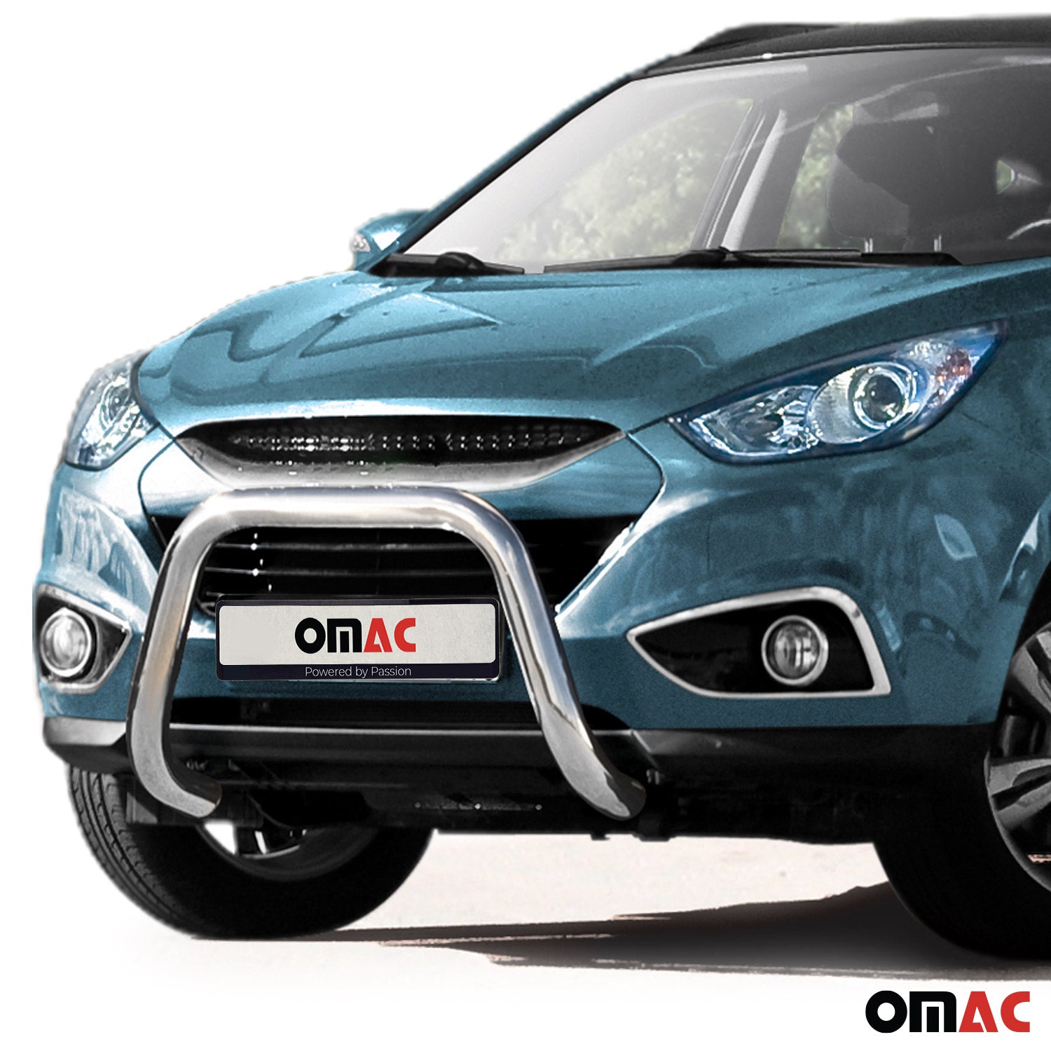 Frontbügel Frontschutzbügel für Hyundai ix35 2010-2015 mit ABE Silber Rammschutz