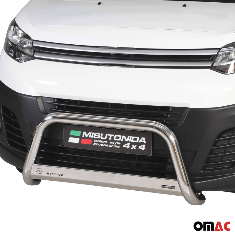 Frontbügel Frontschutzbügel für Citroen Jumpy 2016-2025 ø63mm Stahl Silber
