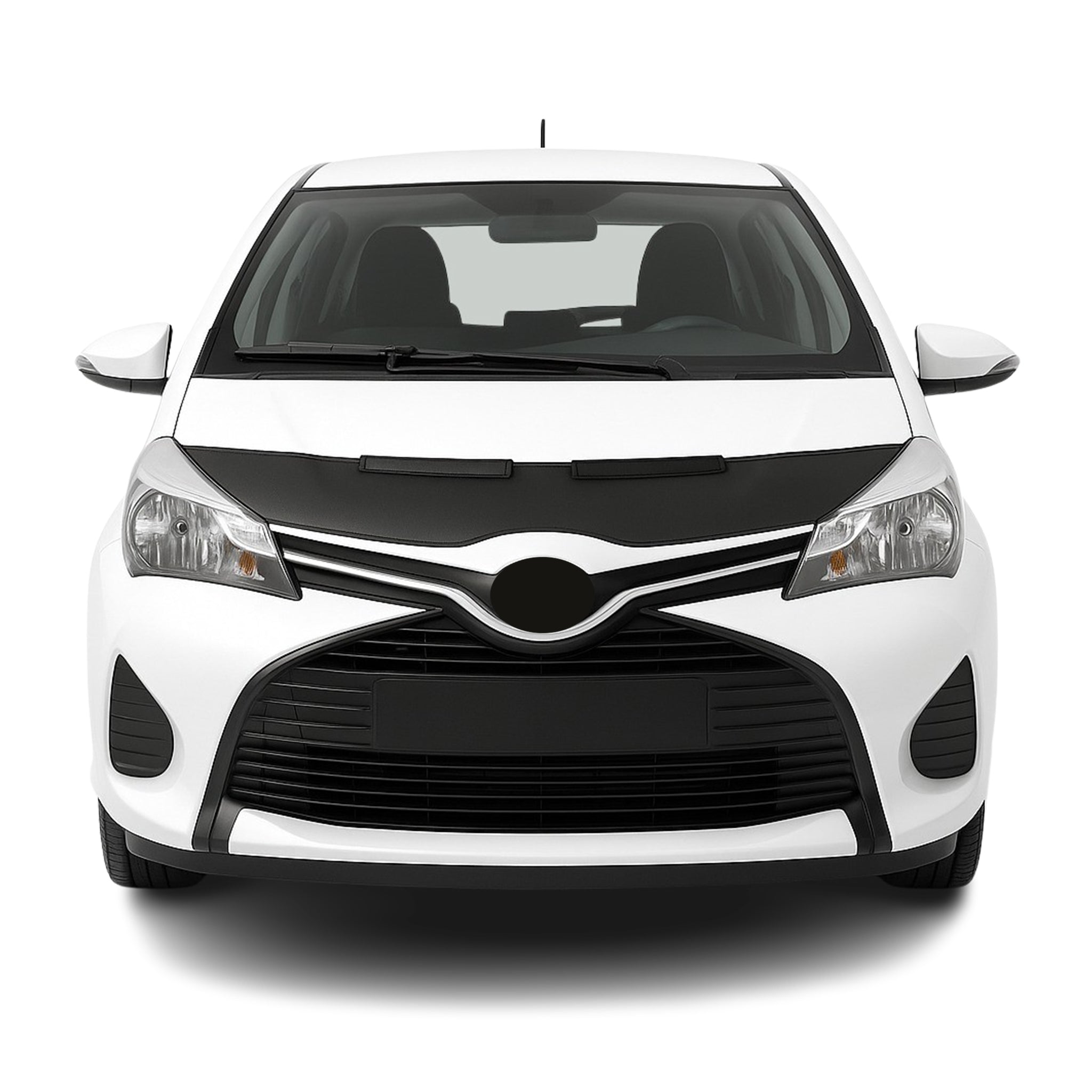 Haubenbra Steinschlagschutz für Toyota Yaris XP 130 2011-2019 Schwarz Halb