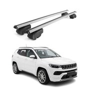 Dachträger Grundträger für Jeep Compass III 2025-2026 Aluminium Silber 2tlg