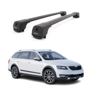 Dachträger für Skoda Octavia III Scout 2013-2019 Aluminium 75kg Schwarz 2tlg