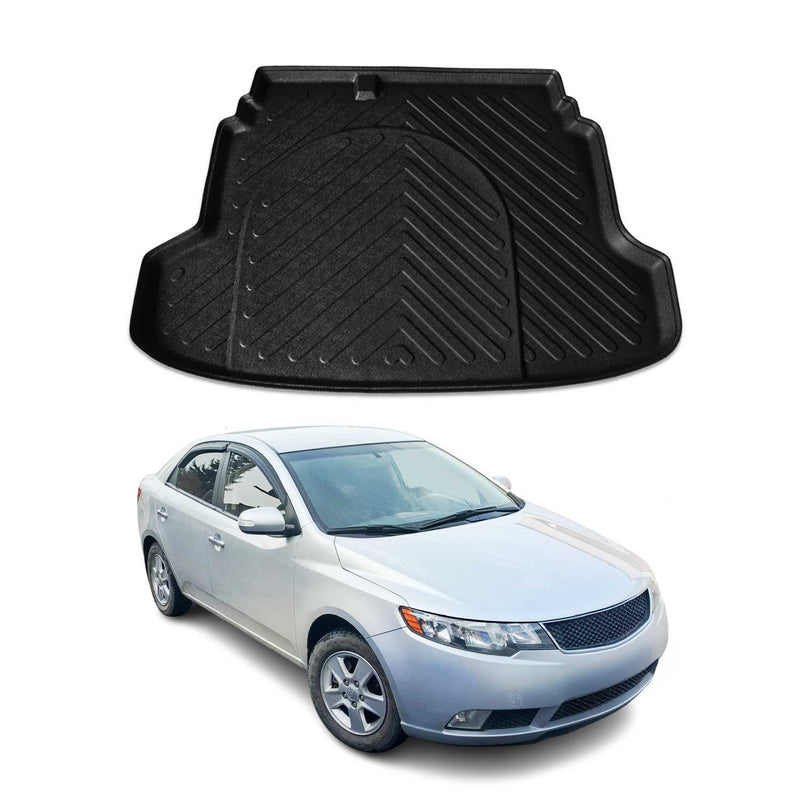 Kofferraumwanne Laderaumwanne für Kia Cerato 2013-2018 Stufenheck Gummi TPE