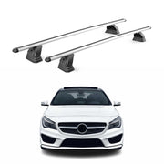 Alu Dachträger für Mercedes CLA C117 X117 2013-2019 T-Nut 75 kg 2tlg Silber