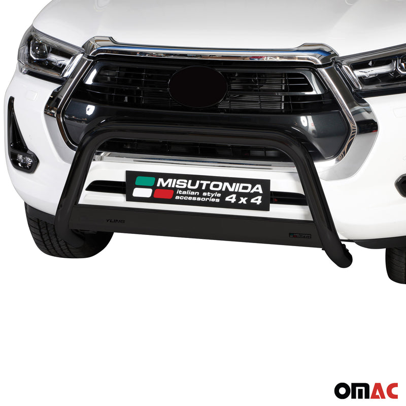 Frontbügel Frontschutzbügel für Toyota Hilux 2021-2025 ø63mm Stahl Schwarz