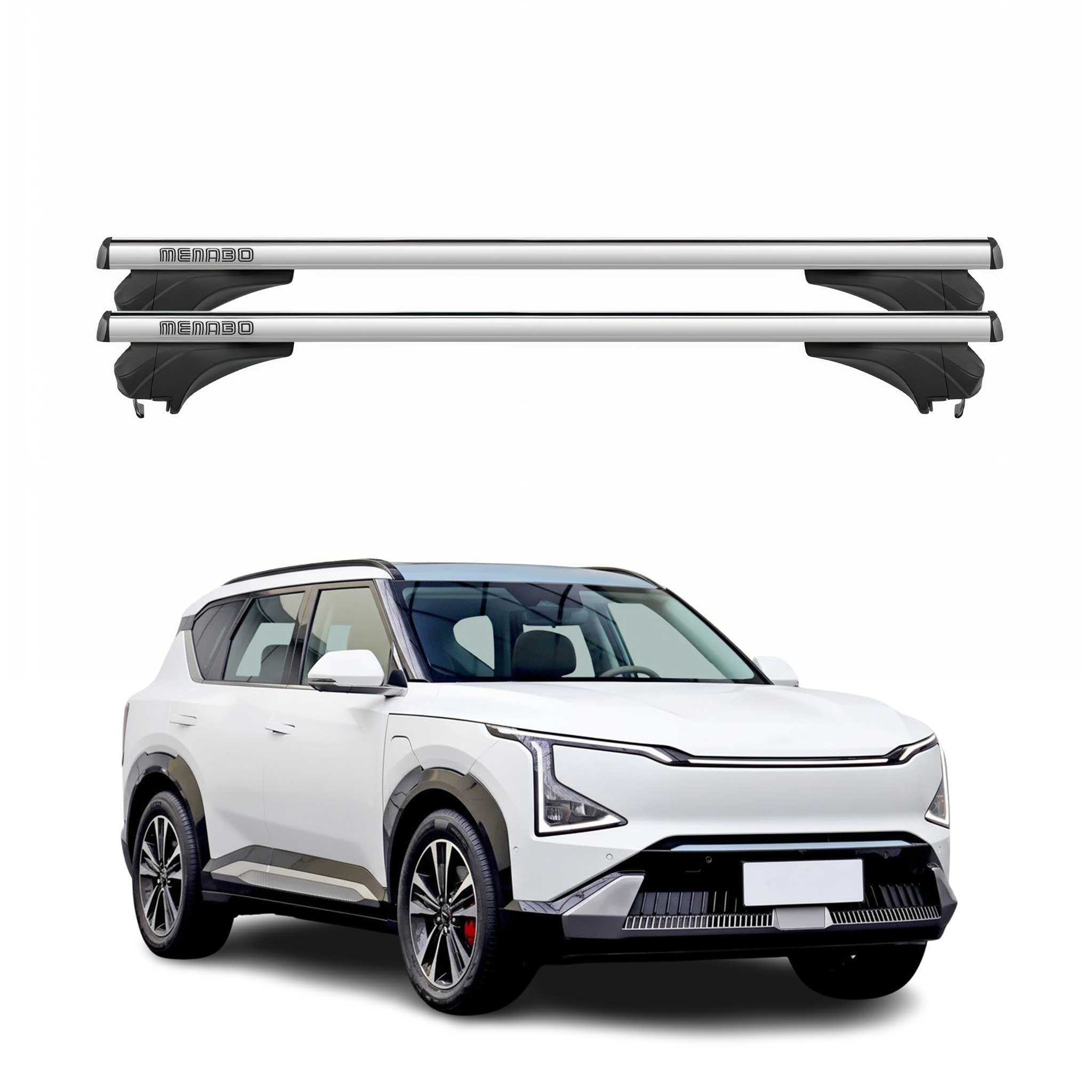 Menabo Dachträger Grundtäger für KIA EV5 2023-2026 Aluminium Silber 2 tlg