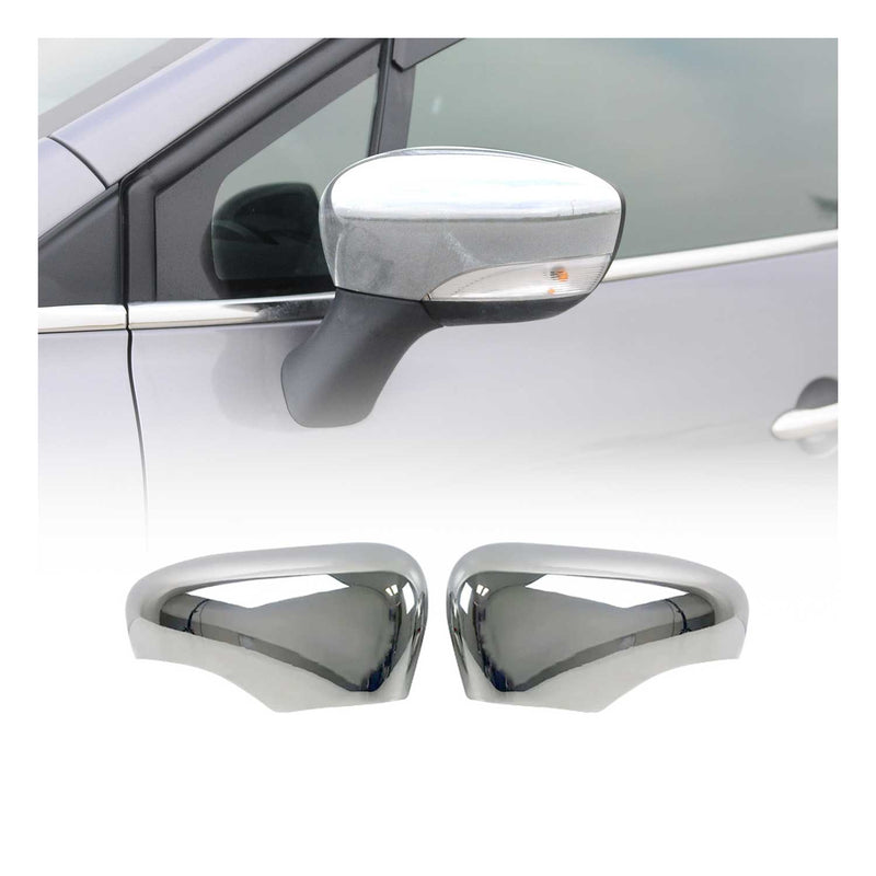 Spiegelabdeckung Spiegelkappen für Renault Clio IV 2012-2019 Edelstahl Chrom