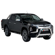 Frontbügel Frontschutzbügel für Mitsubishi L200 2019-2023 ø76mm Stahl Silber