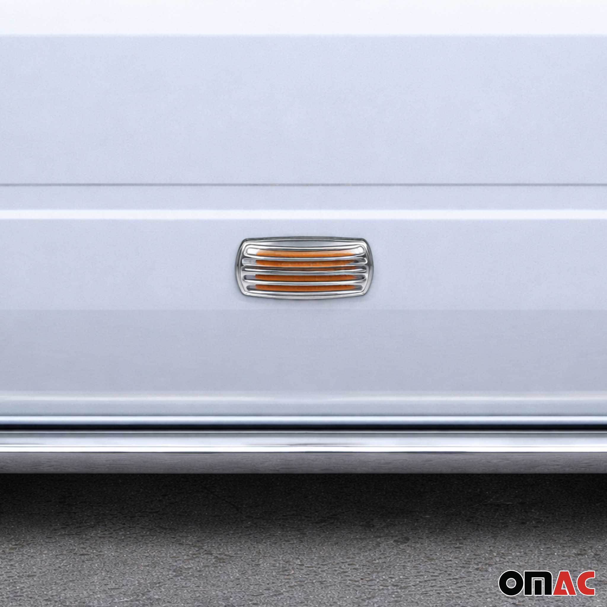 Blinkerrahmen Signalblende Blinker Umrandung für Ford Transit 2006-2014 Chrom 2x