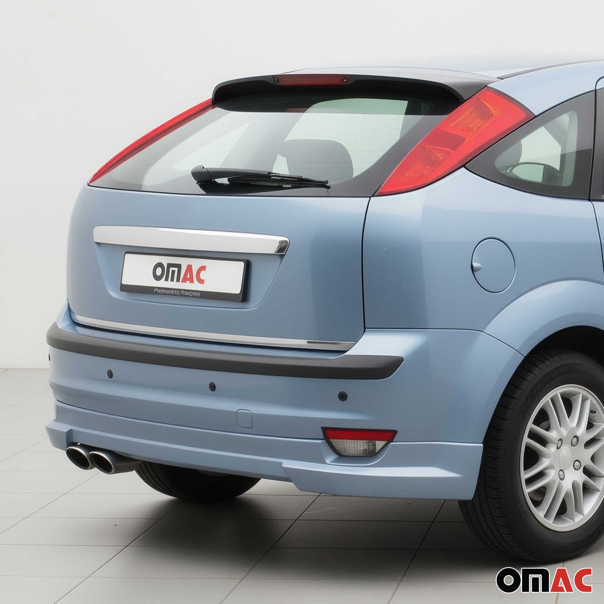 Kofferraumleiste Heckleiste für Ford Focus Schrägheck 2004-2010 Untere Chrom