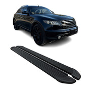Trittbretter Seitenschweller für Infiniti FX35 2003-2008 Aluminium Schwarz 2tlg