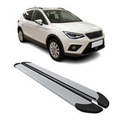 Trittbretter Seitenschweller für Seat Arona 2017-2026 Aluminium Silber 2 tlg
