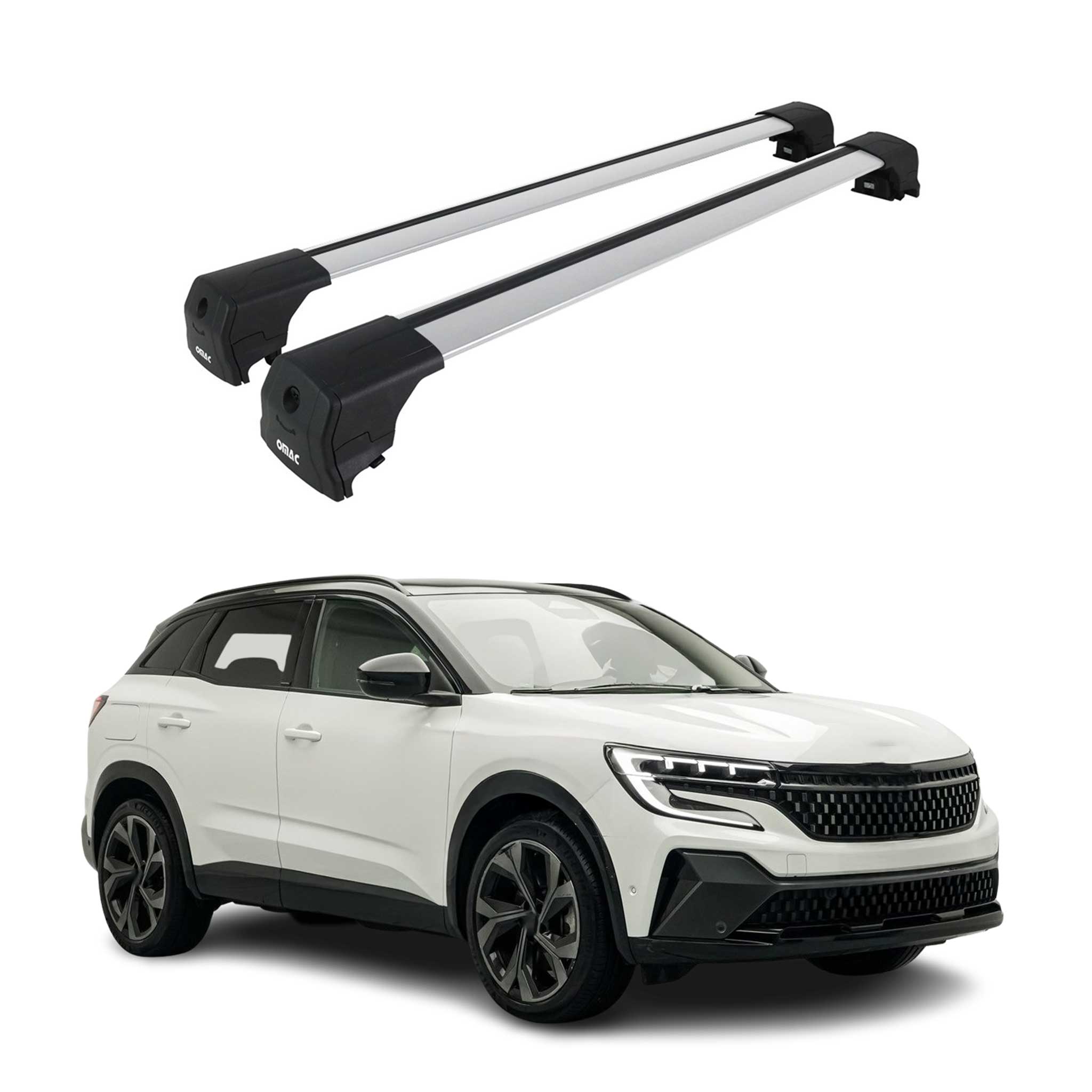 Dachträger Grundtäger für Renault Austral 2022-2026 75kg Aluminium Silber 2 tlg