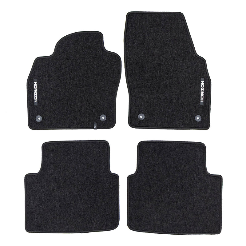 Velours Fußmatten für Skoda Kamiq 2019-2025 Autoteppich Automatten Schwarz 4 tlg