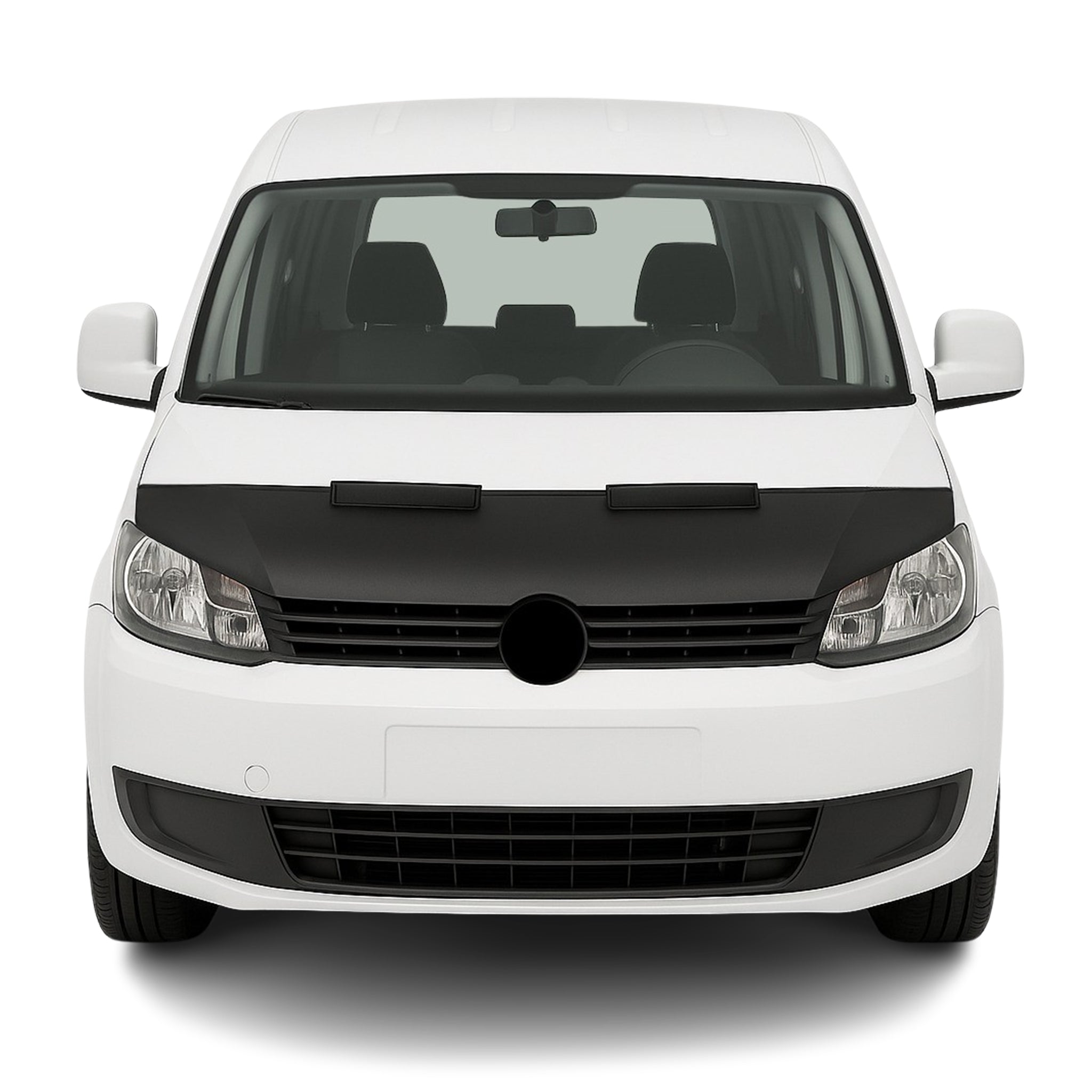 Haubenbra Steinschlagschutz Bonnet Bra für VW Caddy 2010-2015 Schwarz Halb