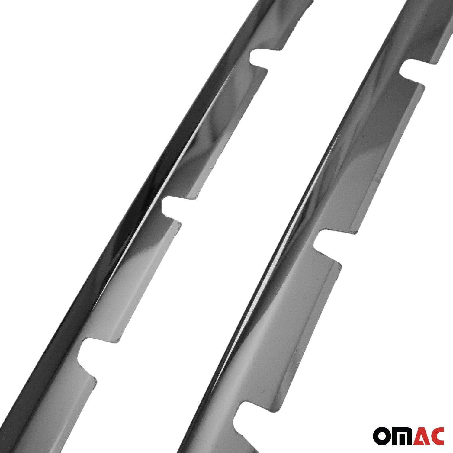Kühlergrill Leiste Grillleisten für Mercedes Vito W447 2014-2019 Chrom Dunkel 2x