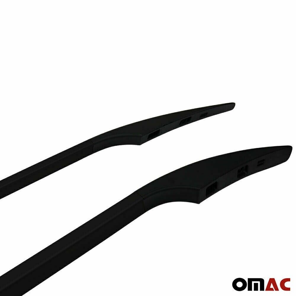 Dachreling für Mercedes Vito W447 2014-2026 L3 Extra Langer Aluminium Schwarz 2x