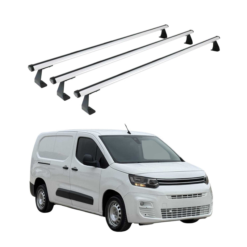 Dachträger Grundtäger für Citroen Berlingo 2018-2025 75kg Aluminium Silber 3 tlg