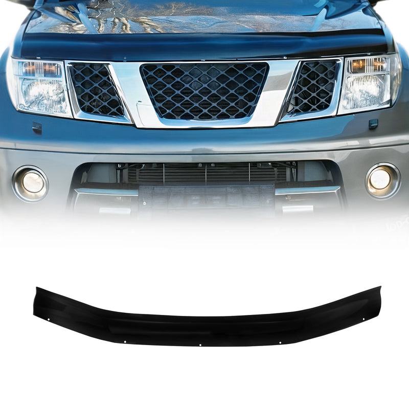 Motorhaube Deflektor Steinschlagschutz für Nissan Pathfinder 2004-2014 Schwarz